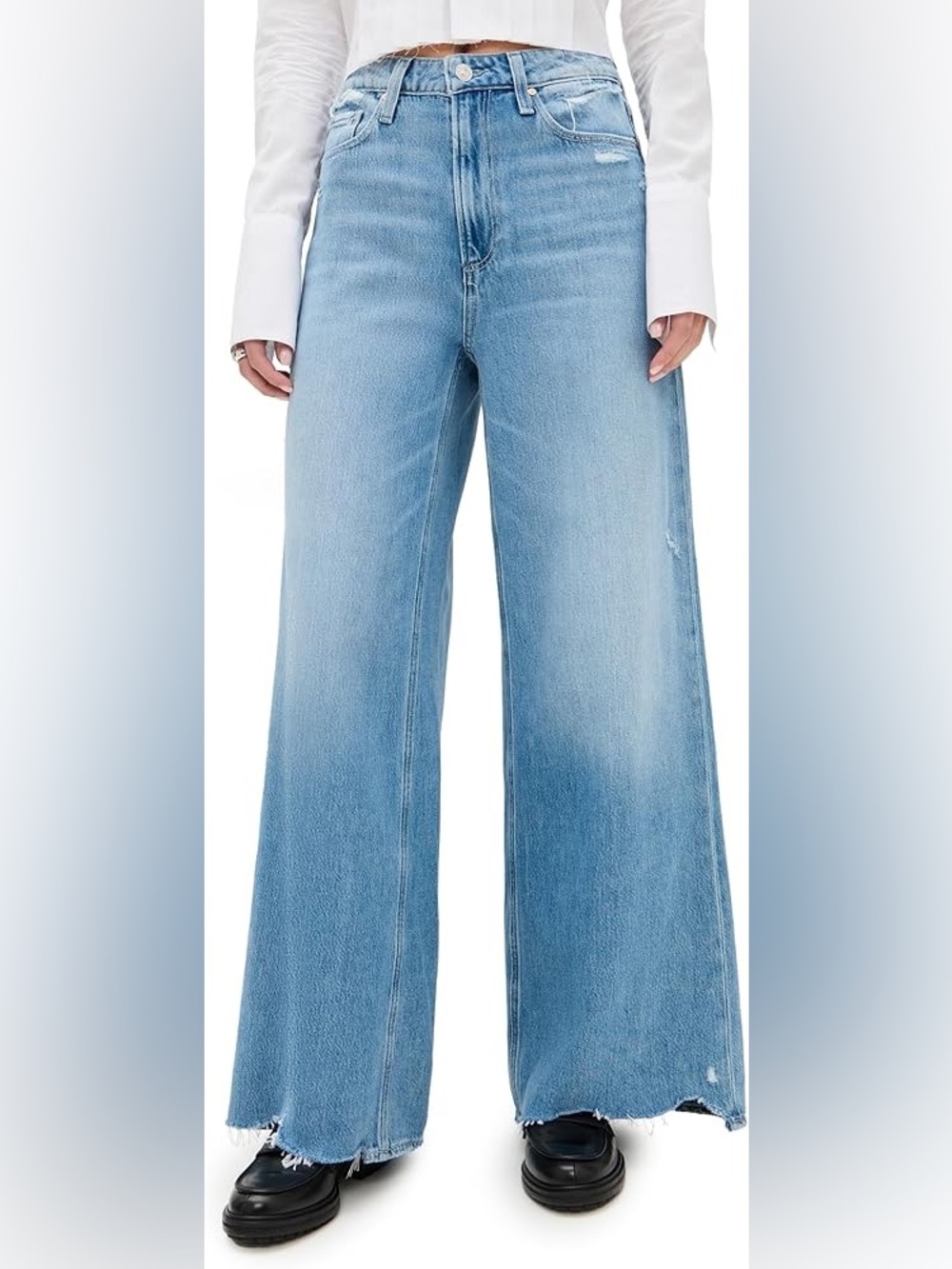 paige denim portia high rise wide leg jeans 28